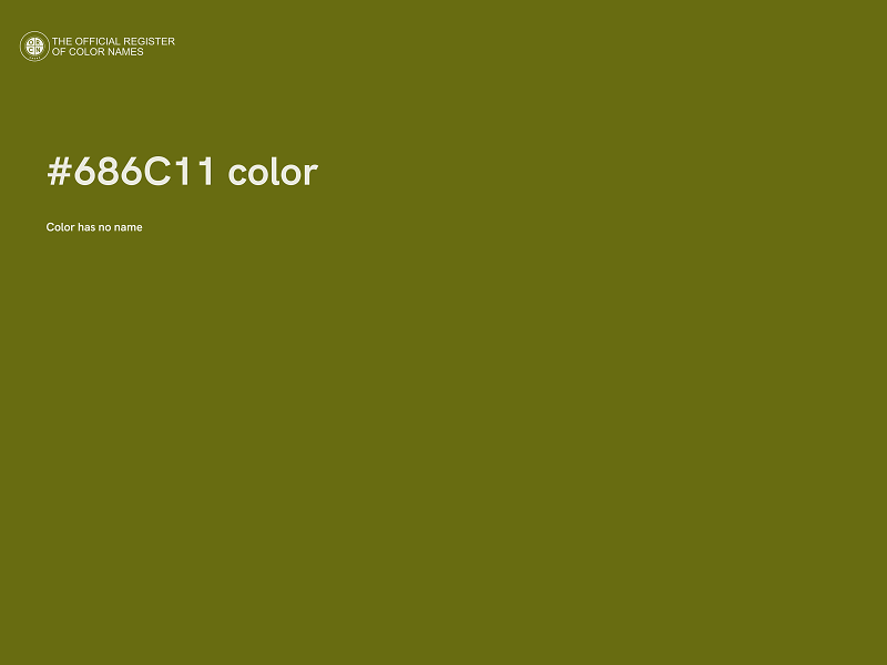 #686C11 color image