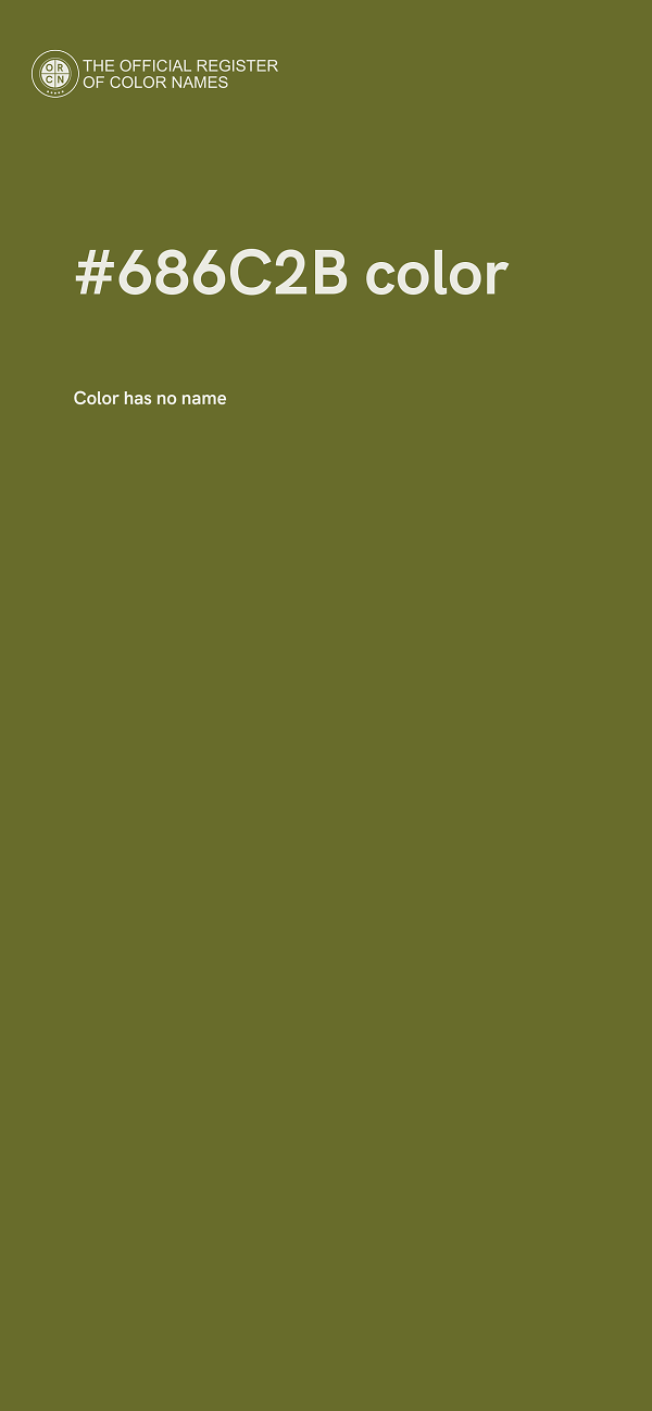 #686C2B color image