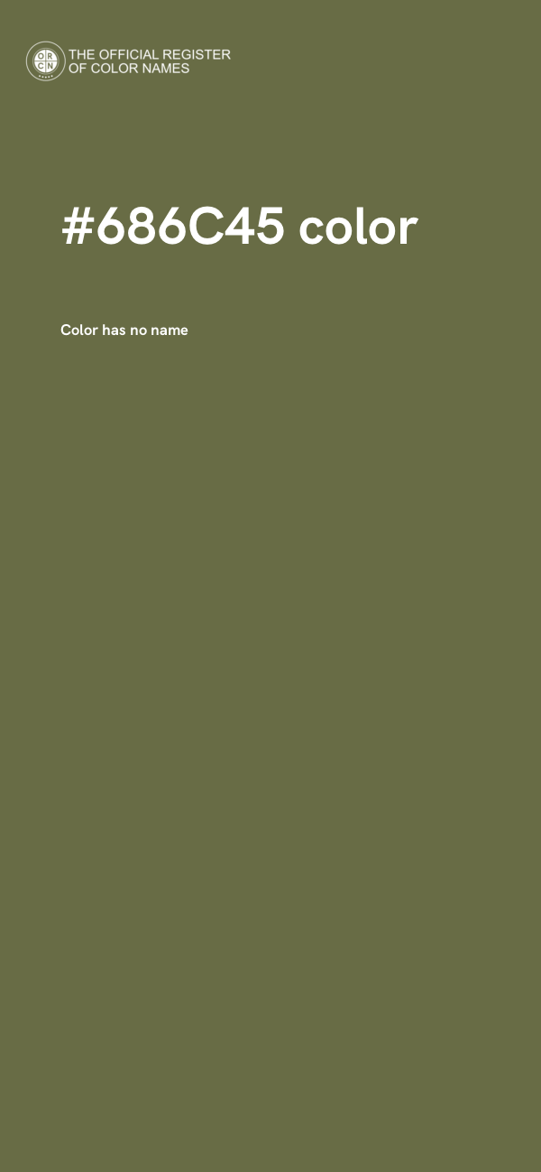 #686C45 color image