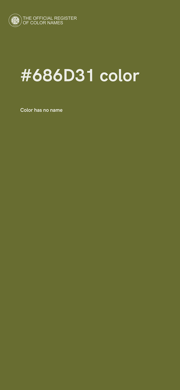 #686D31 color image