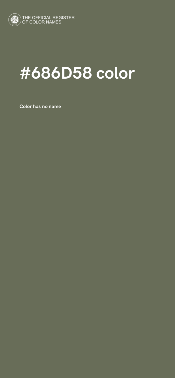 #686D58 color image