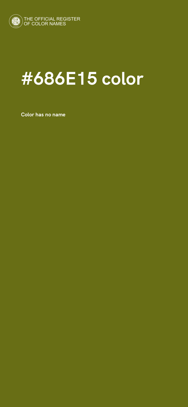 #686E15 color image