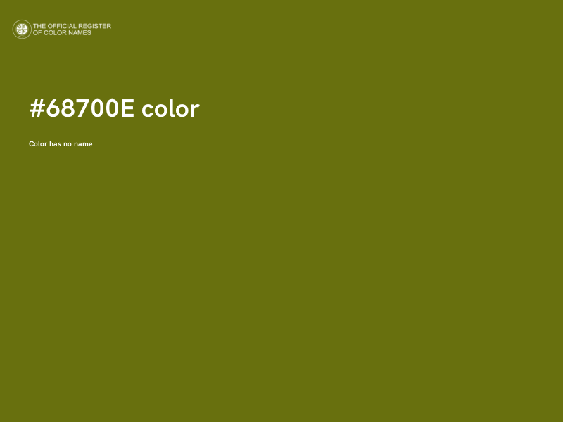 #68700E color image