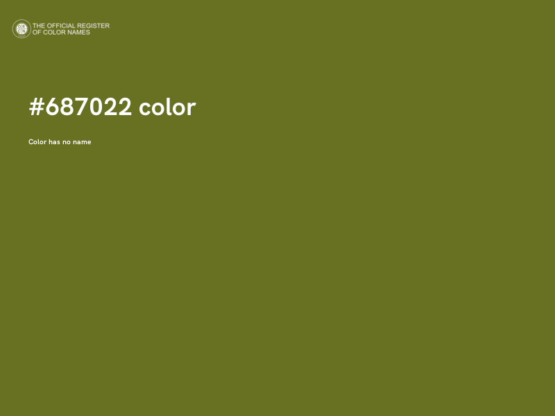 #687022 color image