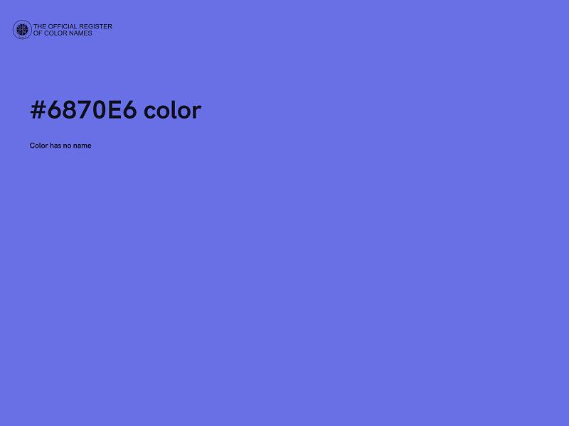 #6870E6 color image