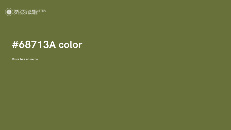 #68713A color image
