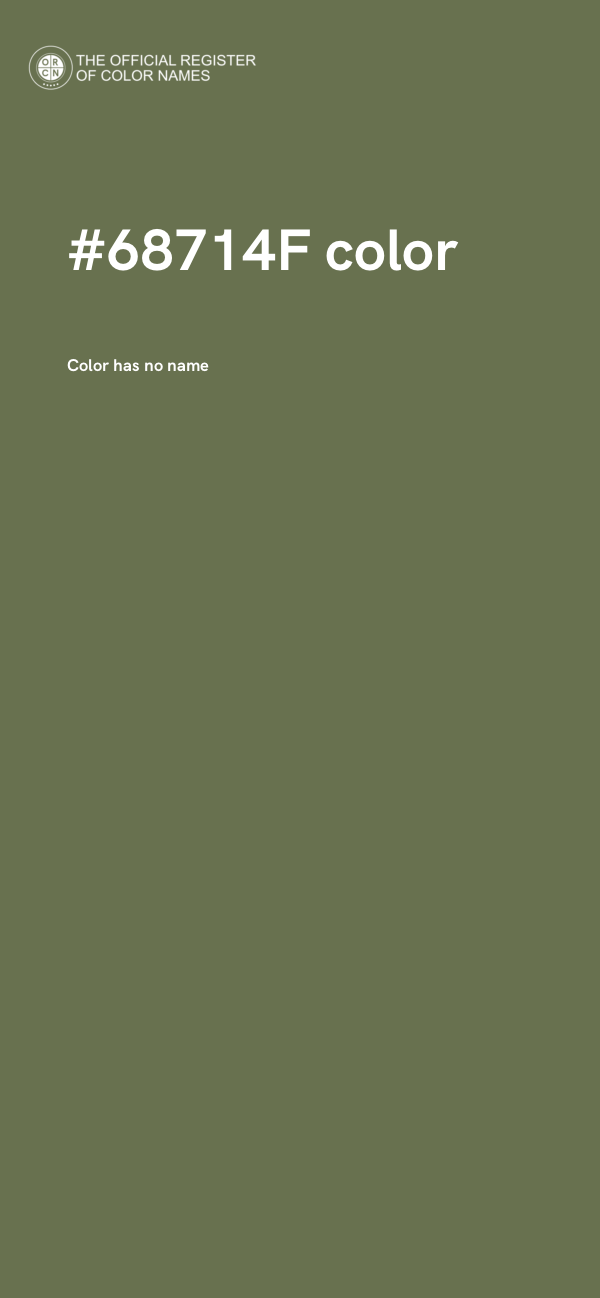 #68714F color image