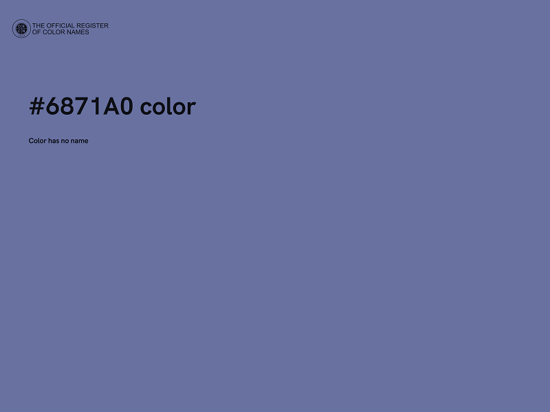 #6871A0 color image