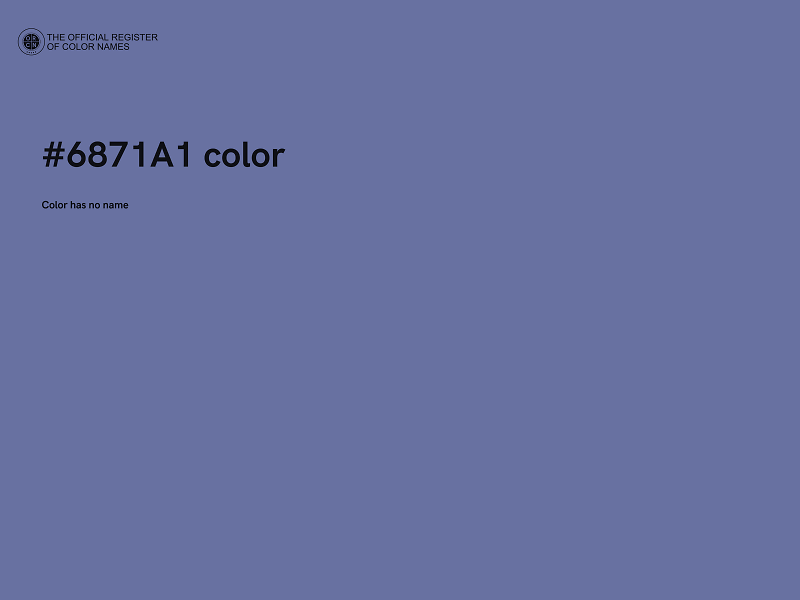 #6871A1 color image