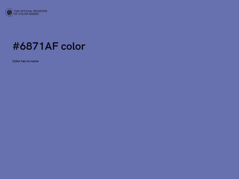 #6871AF color image