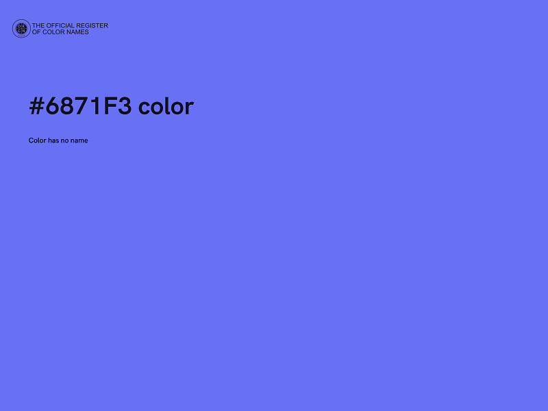 #6871F3 color image