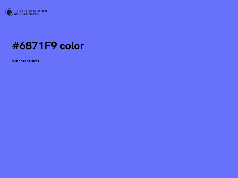#6871F9 color image