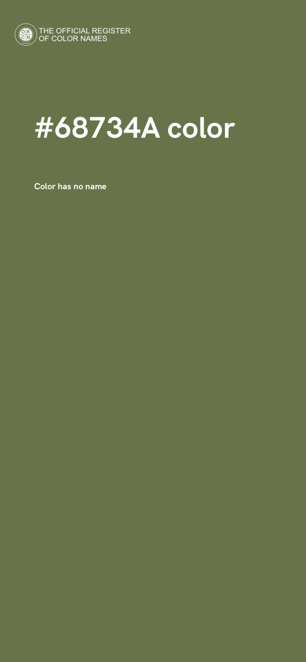 #68734A color image