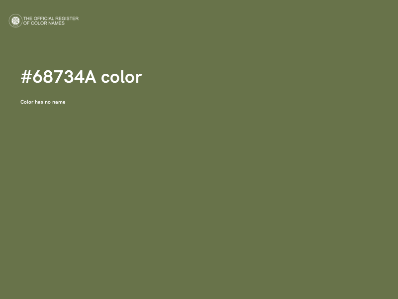 #68734A color image