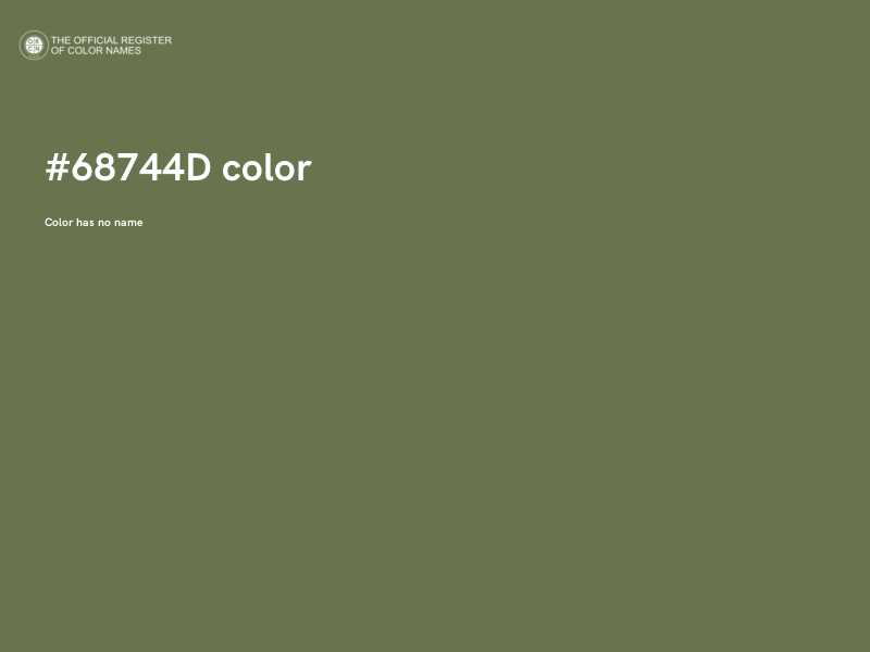 #68744D color image
