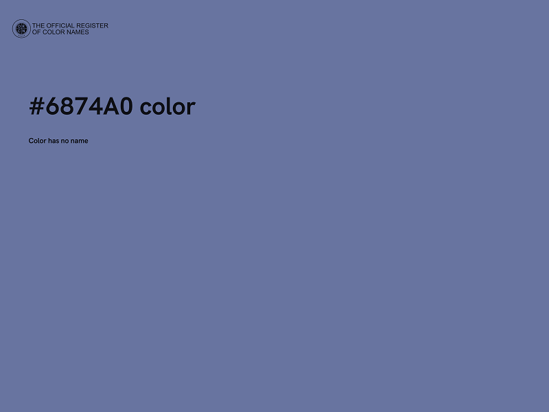 #6874A0 color image