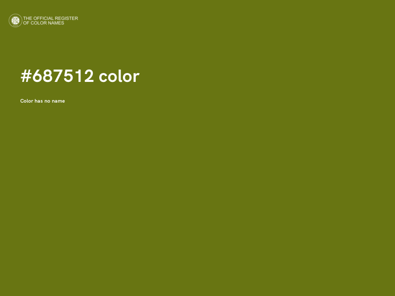 #687512 color image