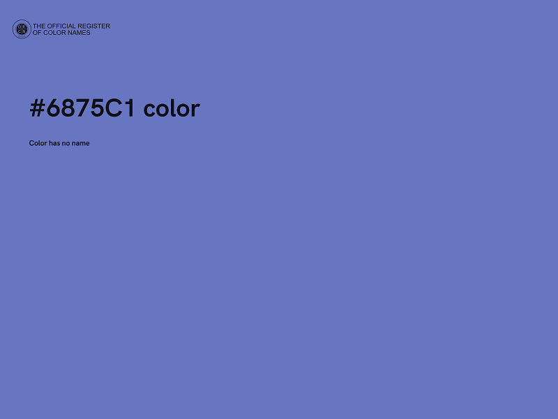 #6875C1 color image
