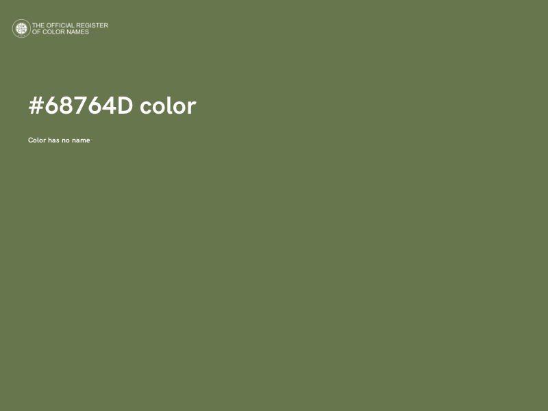 #68764D color image