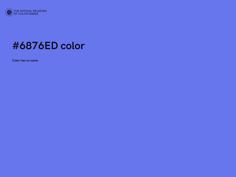 #6876ED color image
