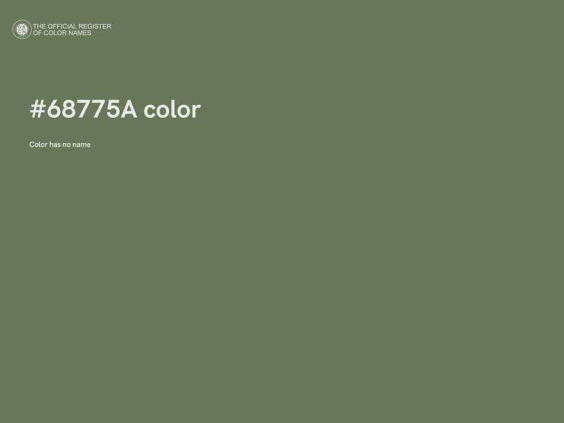 #68775A color image