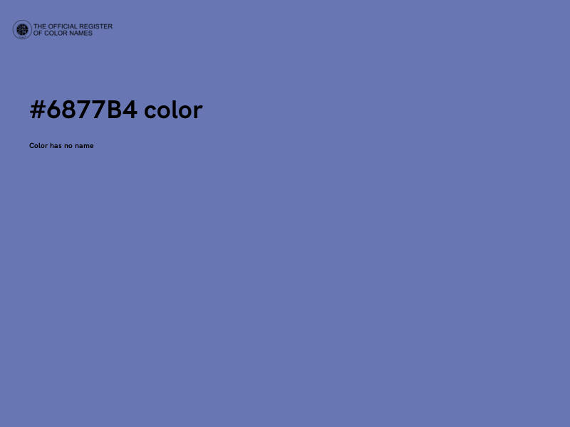 #6877B4 color image
