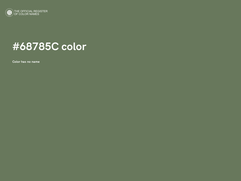 #68785C color image