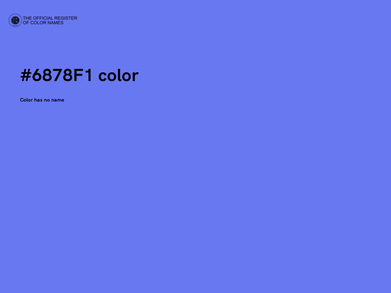 #6878F1 color image