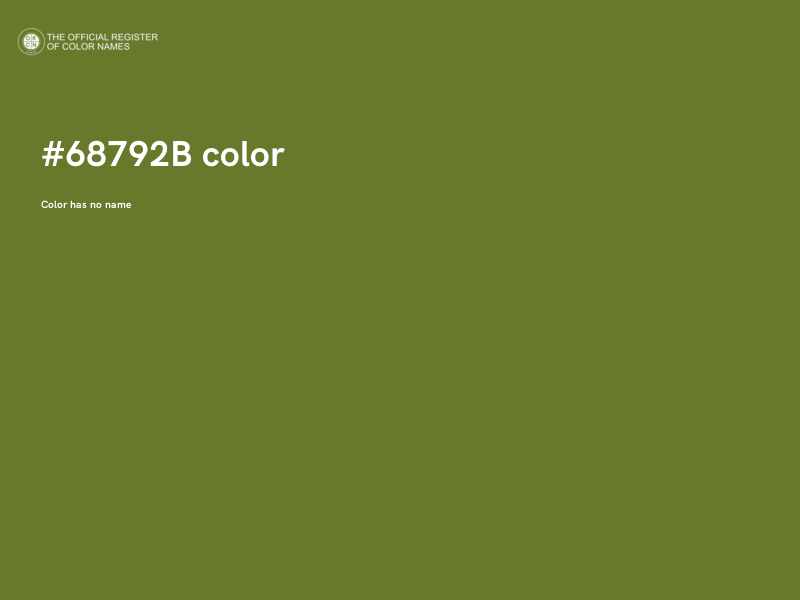 #68792B color image
