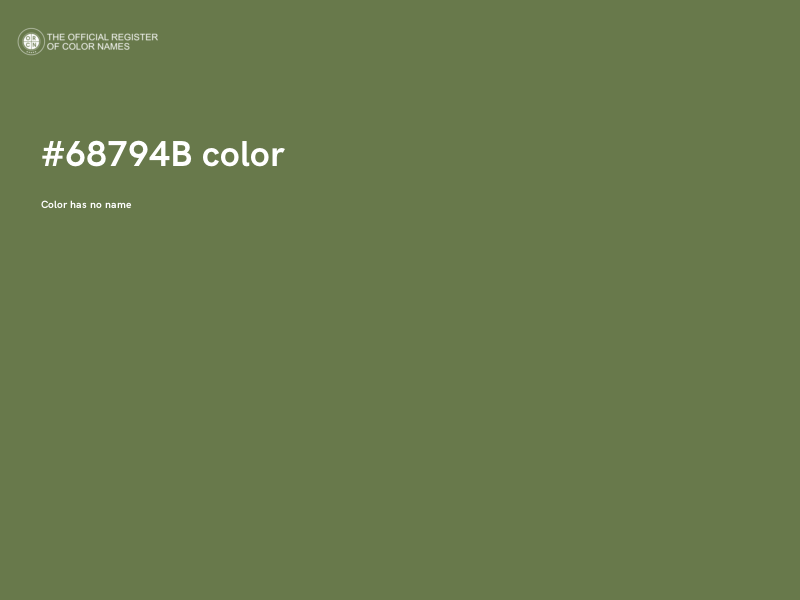 #68794B color image