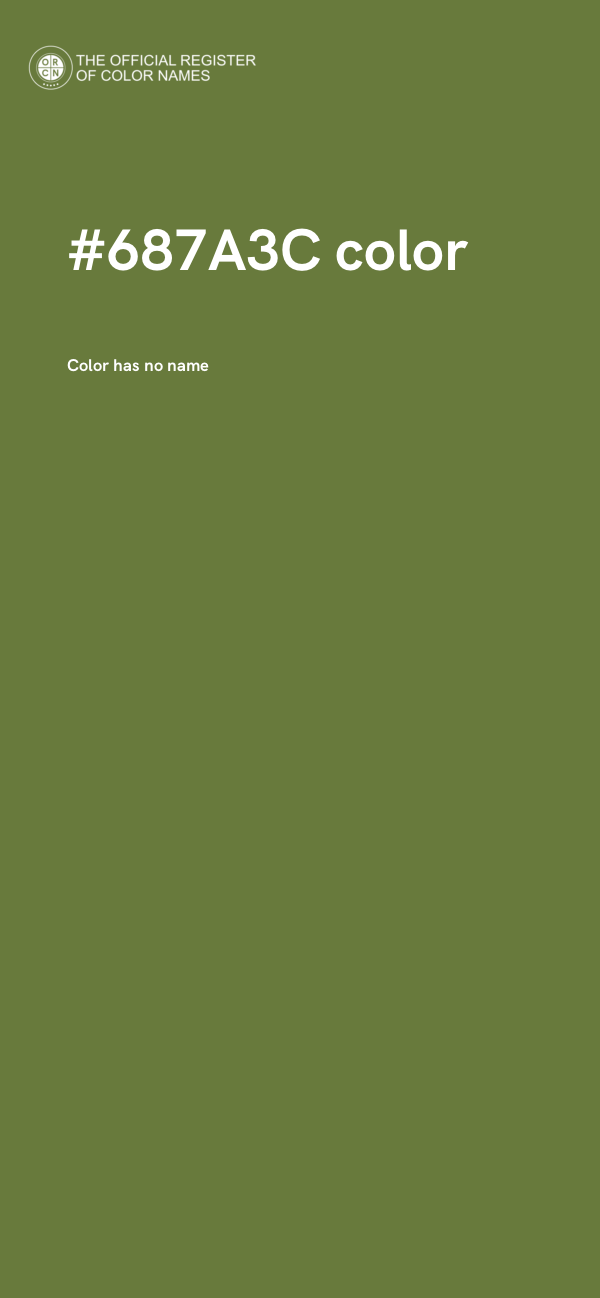 #687A3C color image