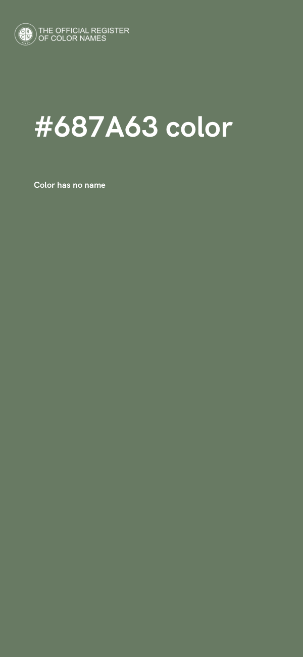 #687A63 color image