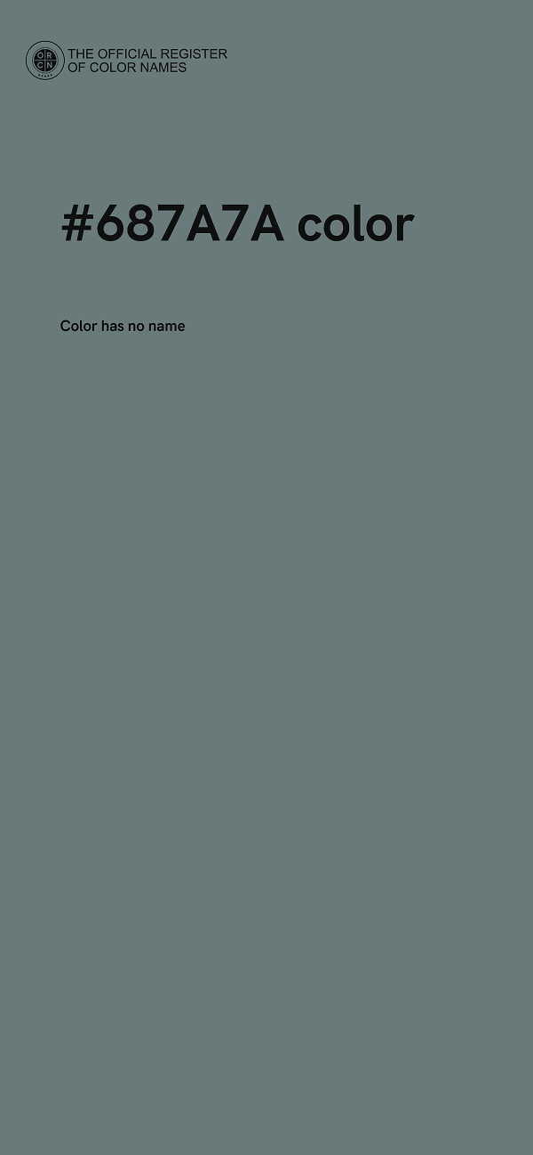 #687A7A color image