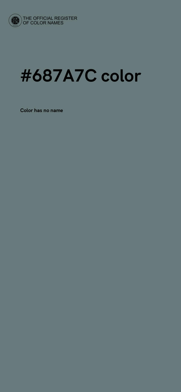 #687A7C color image