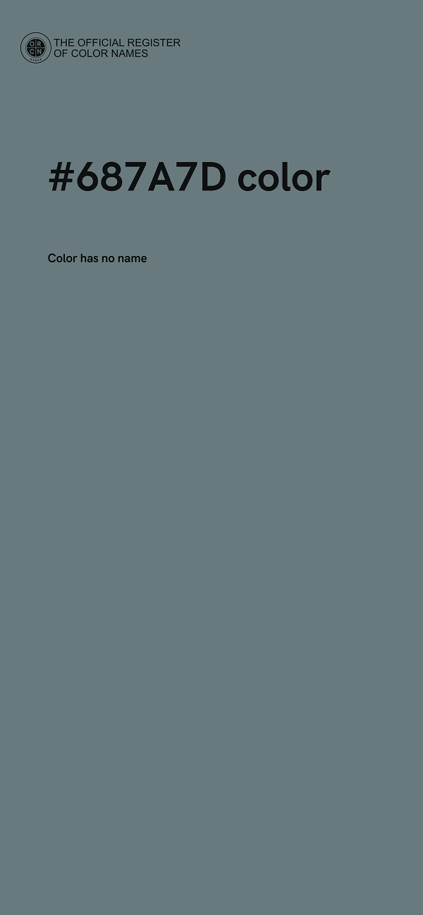 #687A7D color image