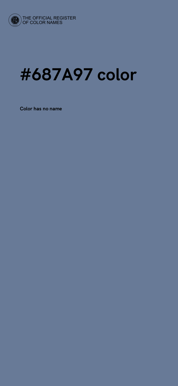 #687A97 color image