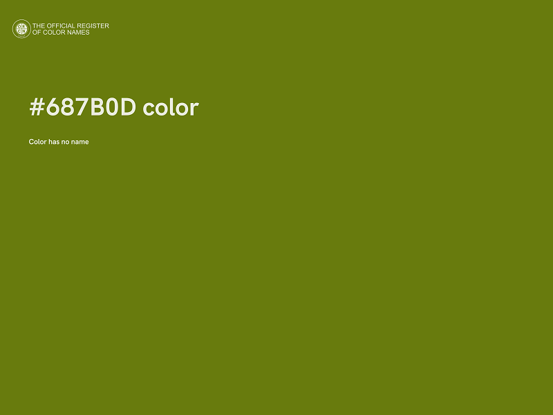 #687B0D color image