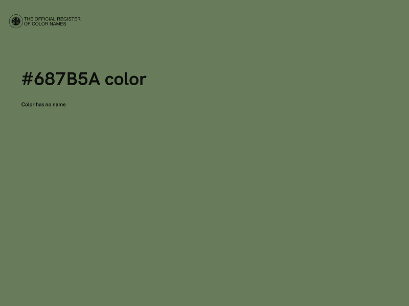 #687B5A color image