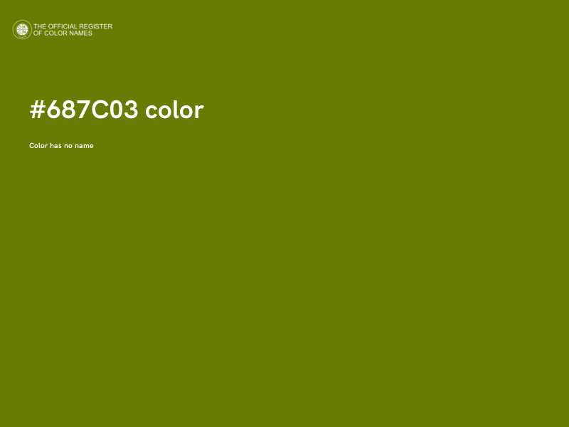 #687C03 color image