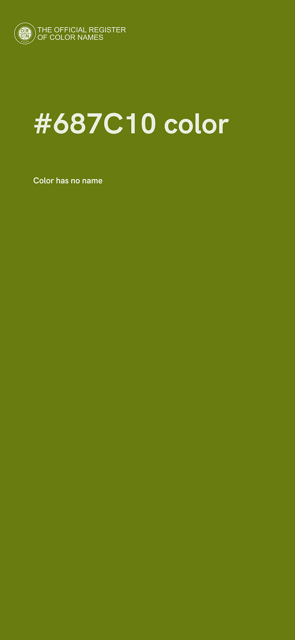 #687C10 color image