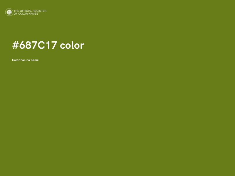 #687C17 color image