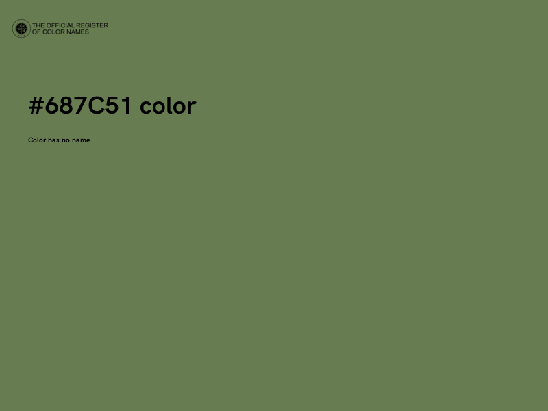 #687C51 color image