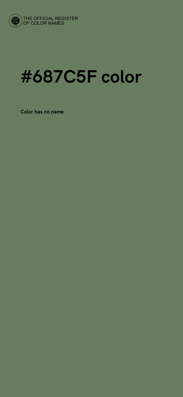 #687C5F color image