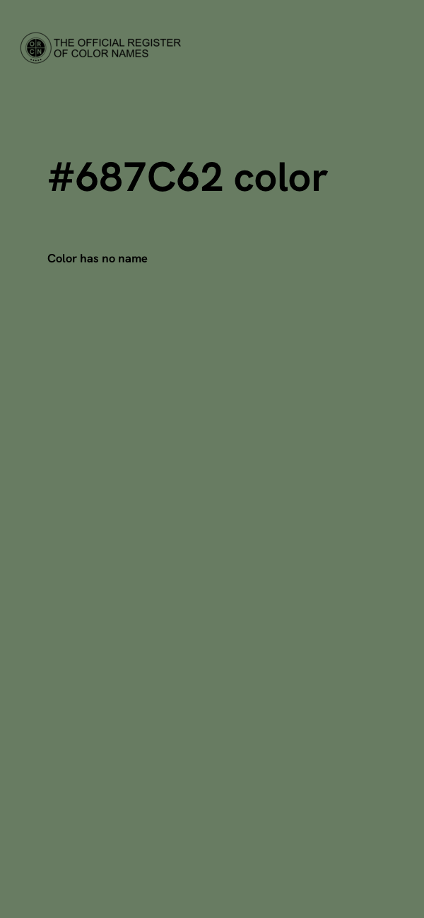 #687C62 color image