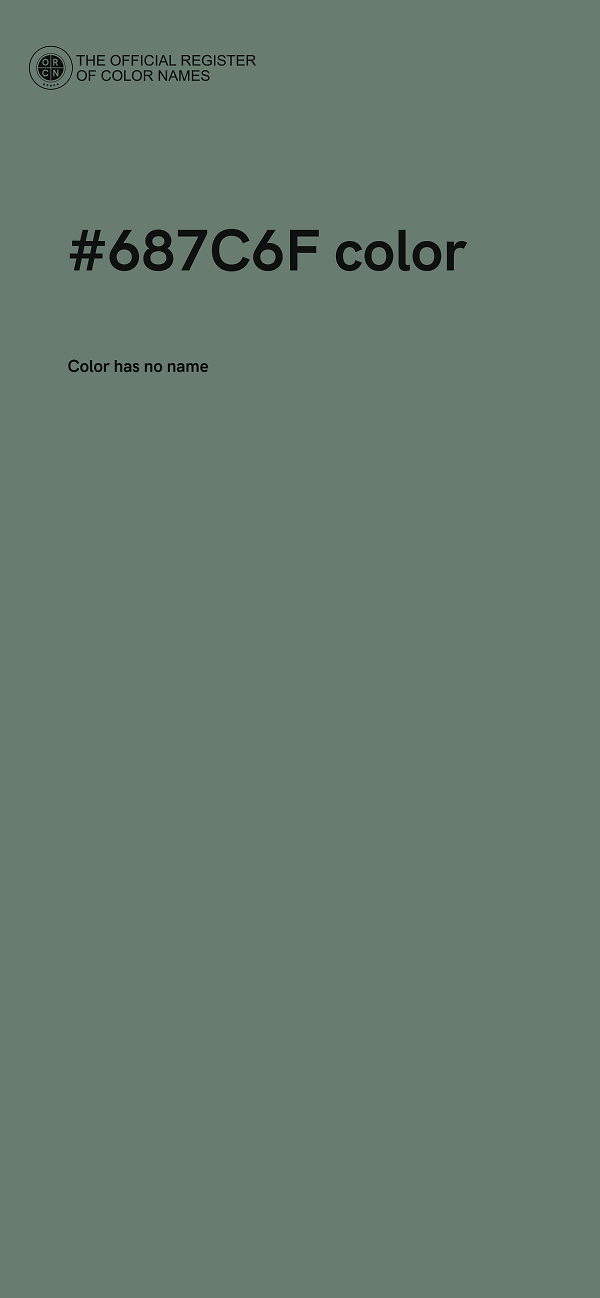 #687C6F color image