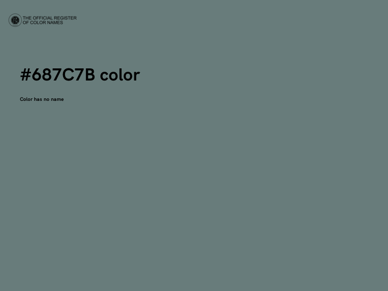 #687C7B color image