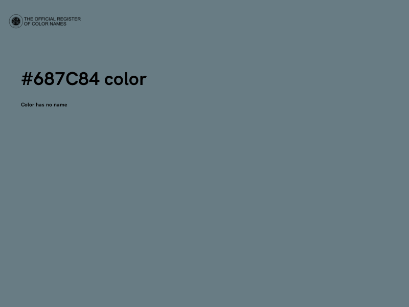 #687C84 color image