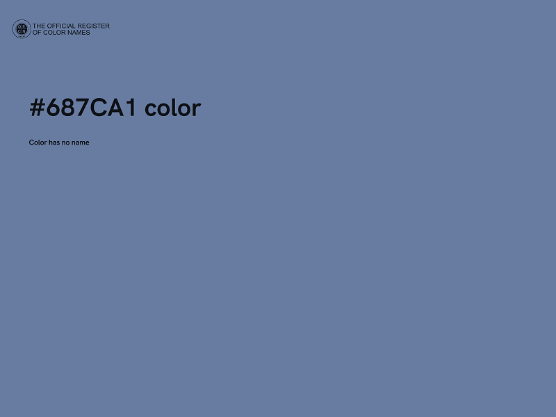 #687CA1 color image