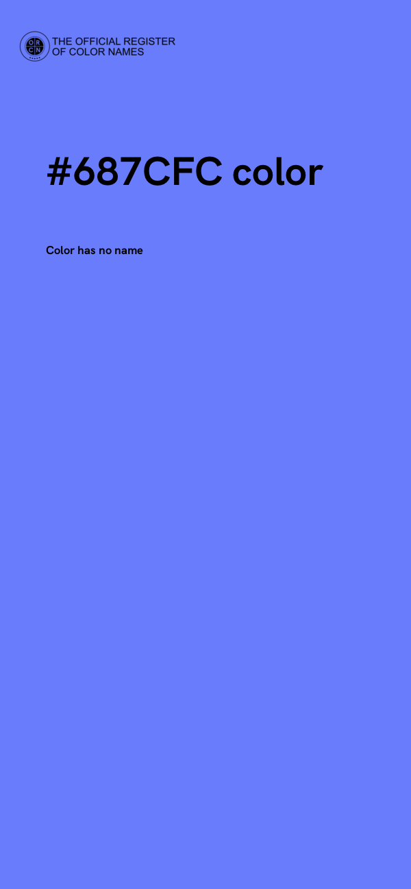 #687CFC color image