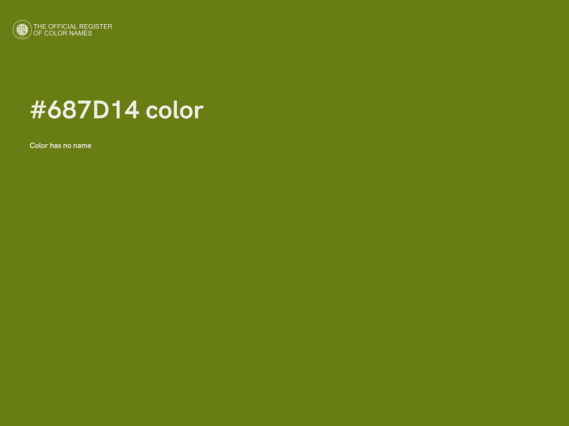 #687D14 color image